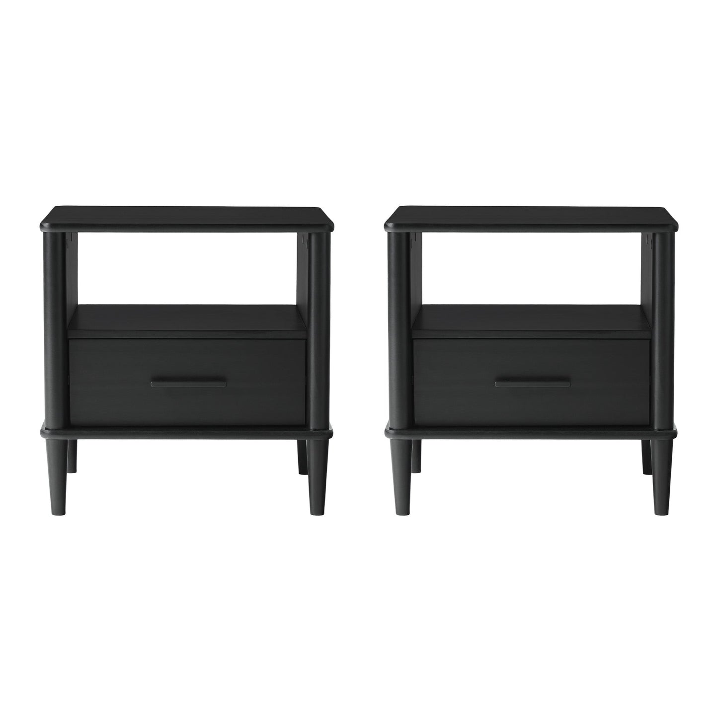 Walker Edison Spindle Transitional 1-Drawer Nightstand