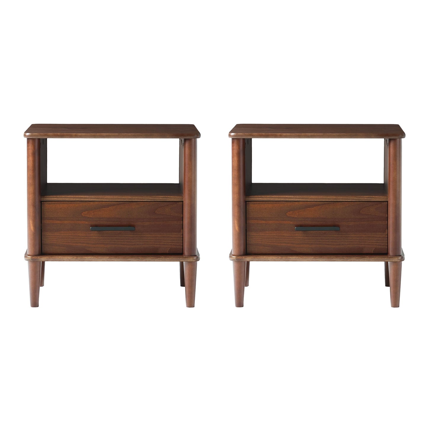 Walker Edison Spindle Transitional 1-Drawer Nightstand